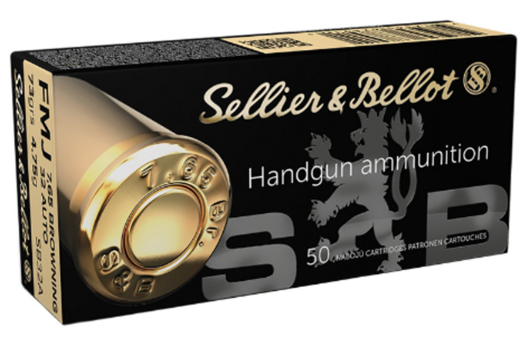 Sellier & Bellot 32 Auto (7.65 Browning) 73gr FMJ (50 rds) image 0